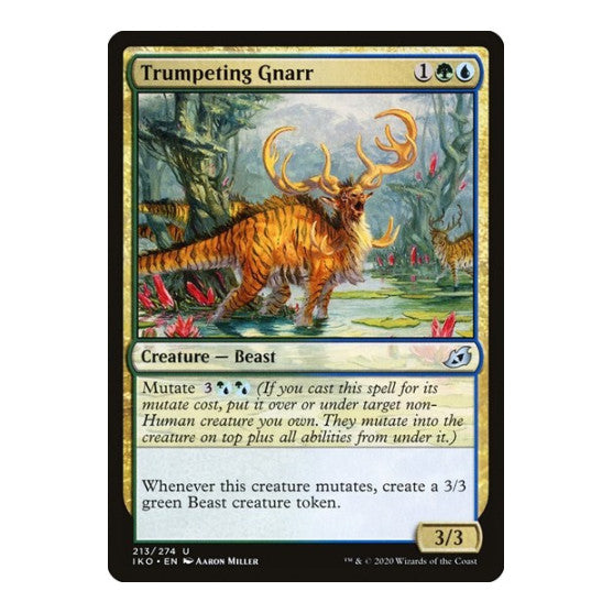 Trumpeting Gnarr (IKO) #213 Uncommon (Lightly Played) Ikoria: Lair of Behemoths Magic: The Gathering: 2020