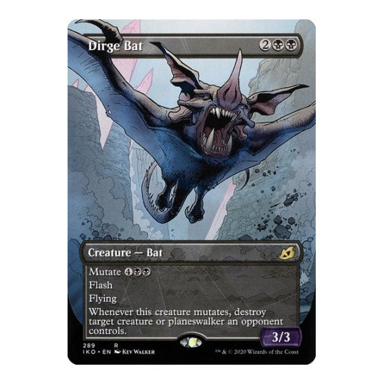 Dirge Bat (Showcase) (IKO) #289 Rare (Lightly Played) Ikoria: Lair of Behemoths Magic: The Gathering: 2020