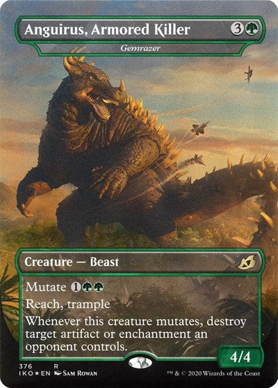 Anguirus Armored Killer Gemrazer (IKO) #376 Rare (Lightly Played) Ikoria: Lair of Behemoths Magic: 2020