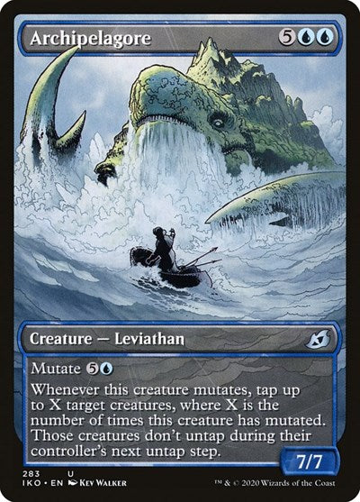 Archipelagore Showcase (IKO) #283 Uncommon (Foil Lightly Played) Ikoria: Lair of Behemoths Magic: The Gathering: 2020