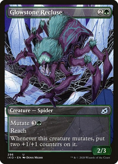 Glowstone Recluse Showcase (IKO) #296 Uncommon Ikoria: Lair of Behemoths Magic: The Gathering: 2020