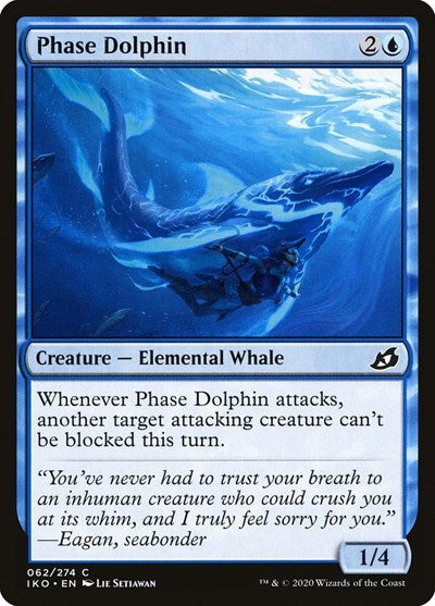 Phase Dolphin (IKO) #62 Common Ikoria: Lair of Behemoths Magic: The Gathering: 2020