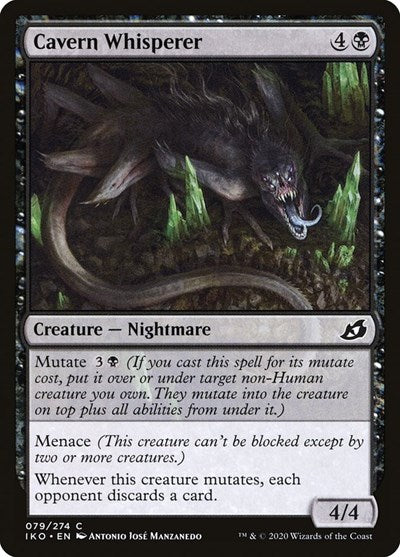 Cavern Whisperer (IKO) #79 Common (Foil Lightly Played) Ikoria: Lair of Behemoths Magic: The Gathering: 2020