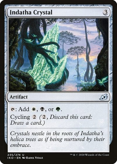 Indatha Crystal (IKO) #235 Uncommon (Lightly Played) Ikoria: Lair of Behemoths Magic: 2020