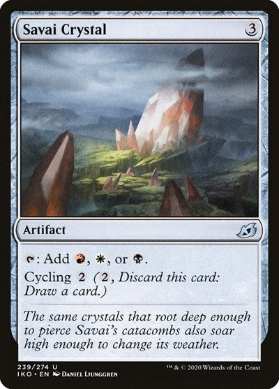 Savai Crystal (IKO) #239 Uncommon (Lightly Played) Ikoria: Lair of Behemoths Magic: The Gathering: 2020