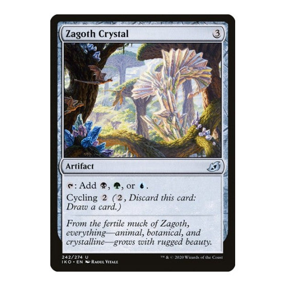 Zagoth Crystal (IKO) #242 Uncommon Ikoria: Lair of Behemoths Magic: The Gathering: 2020