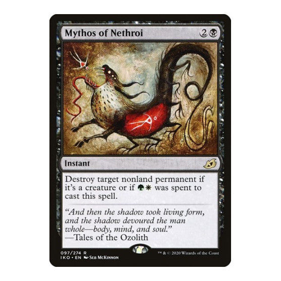 Mythos of Nethroi (IKO) #97 Rare (Lightly Played) Ikoria: Lair of Behemoths Magic: The Gathering: 2020