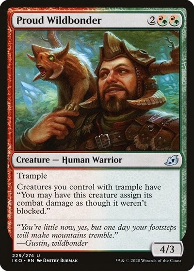 Proud Wildbonder (IKO) #229 Uncommon (Lightly Played) Ikoria: Lair of Behemoths Magic: The Gathering: 2020