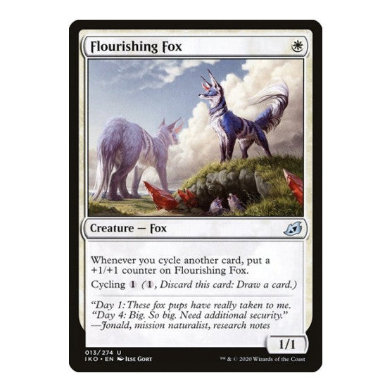 Flourishing Fox (IKO) #13 Uncommon (Foil Lightly Played) Ikoria: Lair of Behemoths Magic: The Gathering: 2020