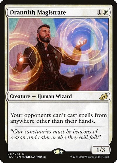 Drannith Magistrate (IKO) #11 Rare (Near Mint) Ikoria: Lair of Behemoths Magic: The Gathering: 2020