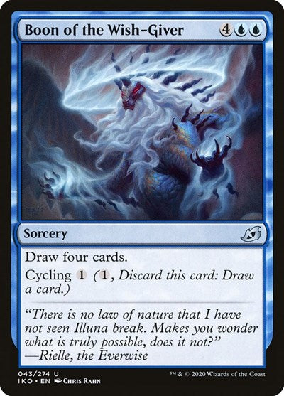 Boon of the Wish Giver (IKO) #43 Uncommon (Lightly Played) Ikoria: Lair of Behemoths Magic: The Gathering: 2020