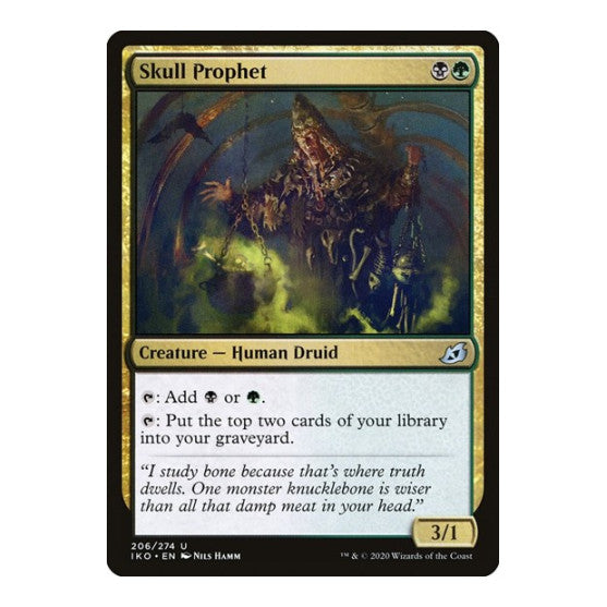 Skull Prophet (IKO) #206 Uncommon Ikoria: Lair of Behemoths Magic: The Gathering: 2020