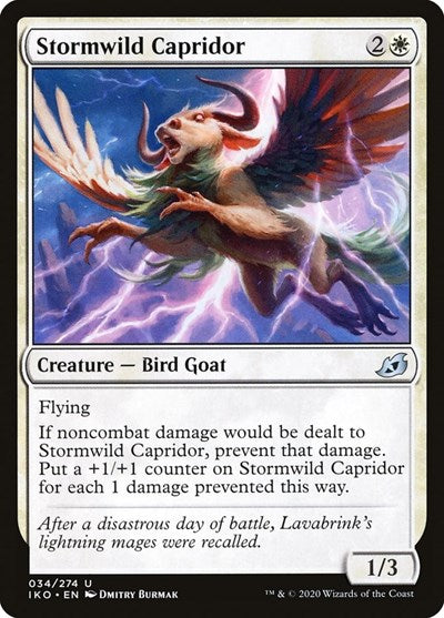 Stormwild Capridor (IKO) #34 Uncommon (Foil Lightly Played) Ikoria: Lair of Behemoths Magic: The Gathering: 2020