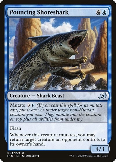 Pouncing Shoreshark (IKO) #64 Uncommon (Lightly Played) Ikoria: Lair of Behemoths Magic: The Gathering: 2020
