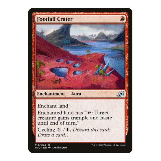 Footfall Crater (IKO) #118 Uncommon (Lightly Played) Ikoria: Lair of Behemoths Magic: The Gathering: 2020