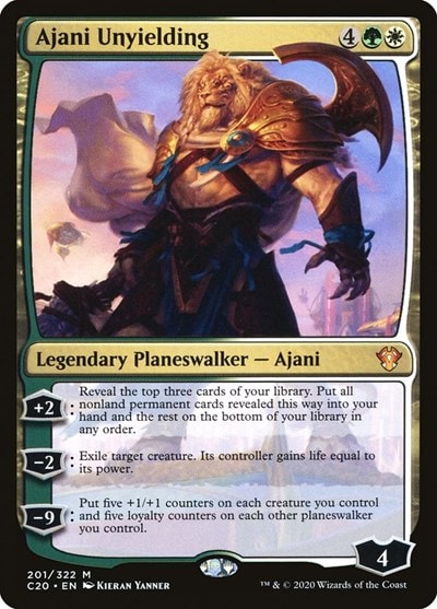 Ajani Unyielding (C20) #201 Mythic Rare (Lightly Played) Commander 2020 Magic: The Gathering: 2020