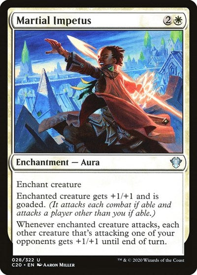 Martial Impetus (C20) #28 Uncommon (Lightly Played) Commander 2020 Magic: The Gathering: 2020