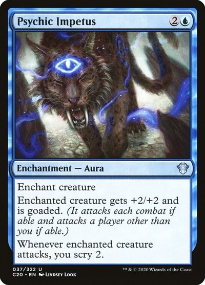 Psychic Impetus (C20) #37 Uncommon (Lightly Played) Commander 2020 Magic: The Gathering: 2020