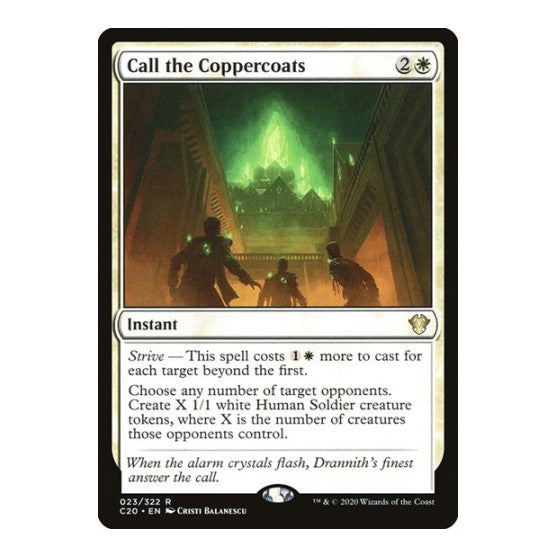 Call the Coppercoats (C20) #23 Rare (Lightly Played) Commander 2020 Magic: The Gathering: 2020