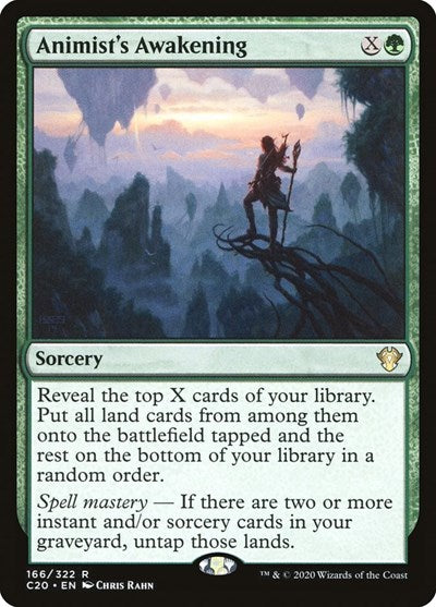 Animists Awakening (C20) #166 Rare (Lightly Played) Commander 2020 Magic: The Gathering: 2020