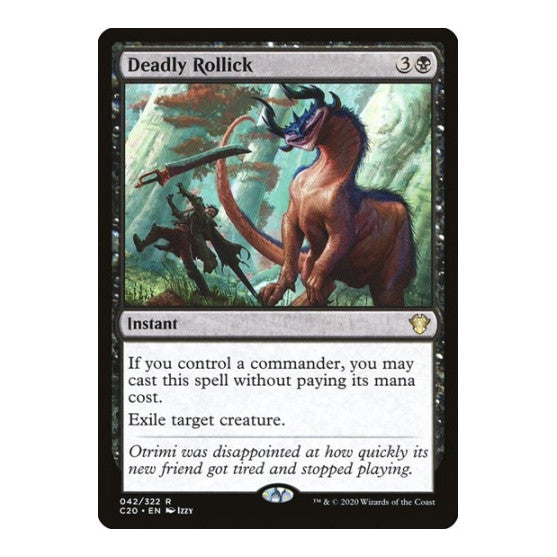 Deadly Rollick (C20) #42 Rare (Near Mint) Commander 2020 Magic: The Gathering: 2020