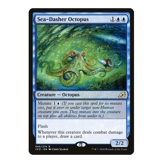 Sea Dasher Octopus (IKO) #66 Rare (Lightly Played) Ikoria: Lair of Behemoths Magic: The Gathering: 2020