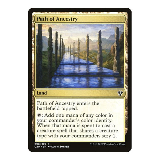 Path of Ancestry (C20) #298 Common (Lightly Played) Commander 2020 Magic: The Gathering: 2020