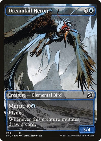 Dreamtail Heron Showcase (IKO) #284 Common Ikoria: Lair of Behemoths Magic: The Gathering: 2020