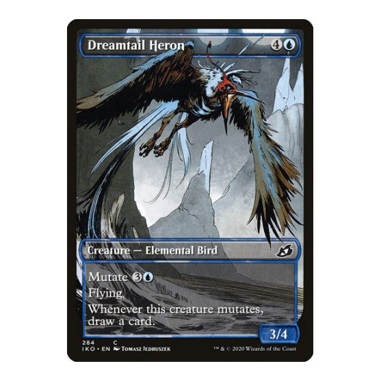 Dreamtail Heron Showcase (IKO) #284 Common Ikoria: Lair of Behemoths Magic: The Gathering: 2020