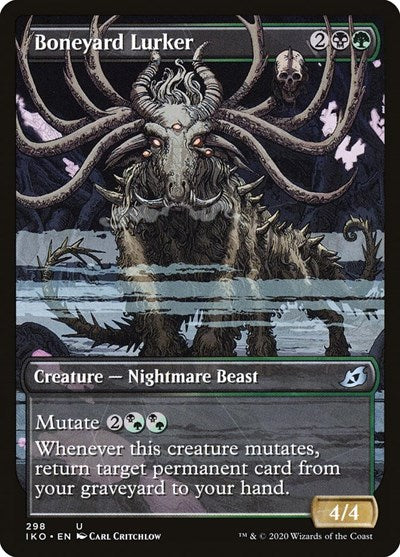Boneyard Lurker Showcase (IKO) #298 Uncommon (Lightly Played) Ikoria: Lair of Behemoths Magic: The Gathering: 2020