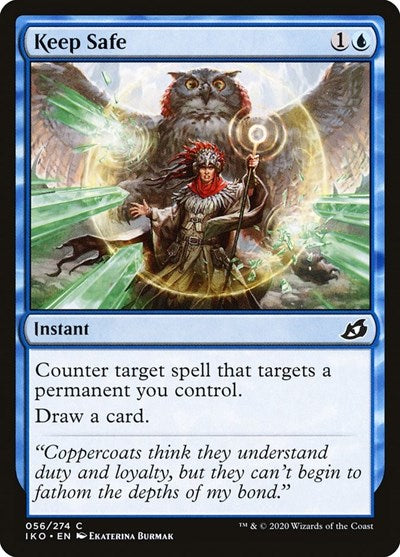 Keep Safe (IKO) #56 Common (Foil Lightly Played) Ikoria: Lair of Behemoths Magic: 2020