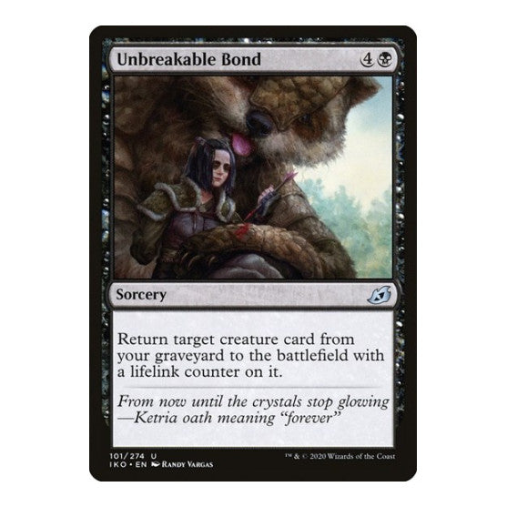 Unbreakable Bond (IKO) #101 Uncommon (Lightly Played) Ikoria: Lair of Behemoths Magic: The Gathering: 2020