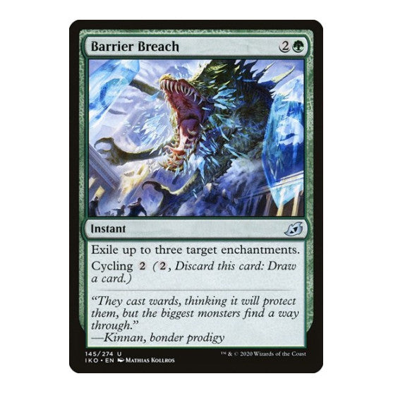 Barrier Breach (IKO) #145 Uncommon (Foil Lightly Played) Ikoria: Lair of Behemoths Magic: The Gathering: 2020