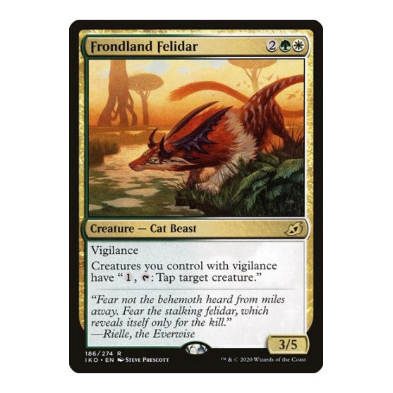 Frondland Felidar (IKO) #186 Rare (Foil Damaged) Ikoria: Lair of Behemoths Magic: The Gathering: 2020