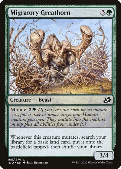 Migratory Greathorn (IKO) #165 Common (Foil Lightly Played) Ikoria: Lair of Behemoths Magic: The Gathering: 2020