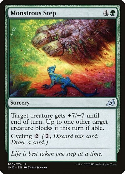 Monstrous Step (IKO) #166 Uncommon (Lightly Played) Ikoria: Lair of Behemoths Magic: The Gathering: 2020