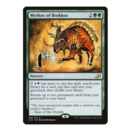 Mythos of Brokkos (IKO) #168 Rare (Lightly Played) Ikoria: Lair of Behemoths Magic: The Gathering: 2020