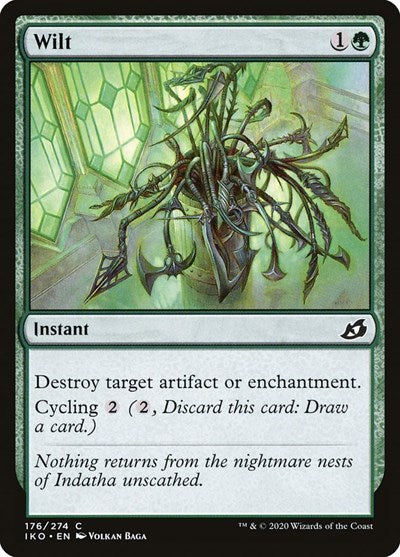 Wilt (IKO) #176 Common (Foil Lightly Played) Ikoria: Lair of Behemoths Magic: The Gathering: 2020