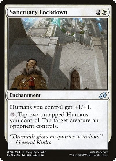 Sanctuary Lockdown (IKO) #28 Uncommon (Lightly Played) Ikoria: Lair of Behemoths Magic: The Gathering: 2020