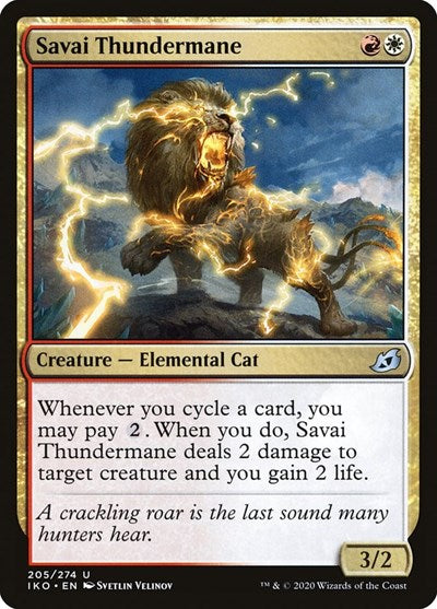 Savai Thundermane (IKO) #205 Uncommon (Lightly Played) Ikoria: Lair of Behemoths Magic: The Gathering: 2020