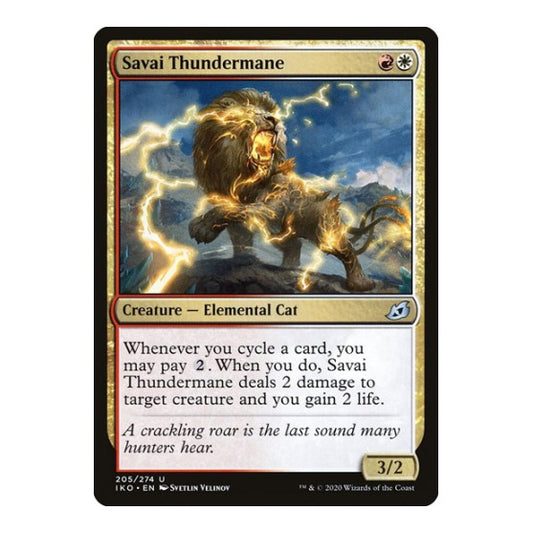 Savai Thundermane (IKO) #205 Uncommon (Lightly Played) Ikoria: Lair of Behemoths Magic: The Gathering: 2020