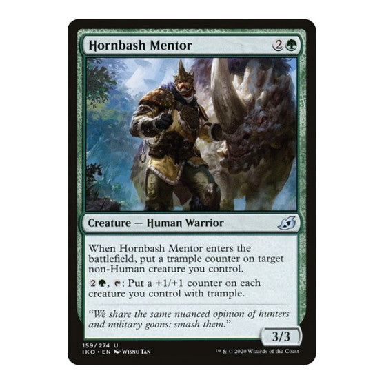 Hornbash Mentor (IKO) #159 Uncommon (Foil Lightly Played) Ikoria: Lair of Behemoths Magic: The Gathering: 2020