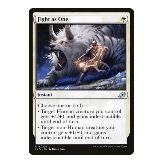 Fight as One (IKO) #12 Uncommon (Foil Lightly Played) Ikoria: Lair of Behemoths Magic: The Gathering: 2020