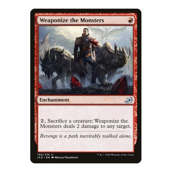 Weaponize the Monsters (IKO) #140 Uncommon (Lightly Played) Ikoria: Lair of Behemoths Magic: The Gathering: 2020