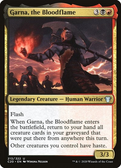 Garna the Bloodflame (C20) #213 Uncommon (Lightly Played) Commander 2020 Magic: 2020
