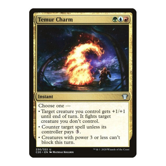 Temur Charm (C20) #230 Uncommon (Lightly Played) Commander 2020 Magic: The Gathering: 2020