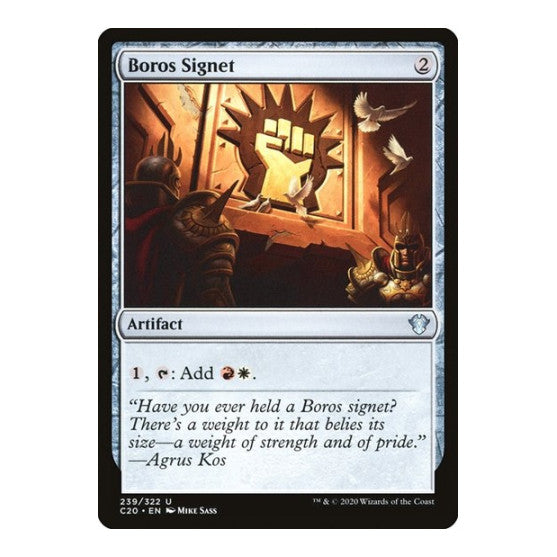 Boros Signet (C20) #239 Uncommon (Lightly Played) Commander 2020 Magic: The Gathering: 2020