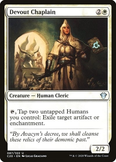 Devout Chaplain (C20) #87 Uncommon (Lightly Played) Commander 2020 Magic: The Gathering: 2020