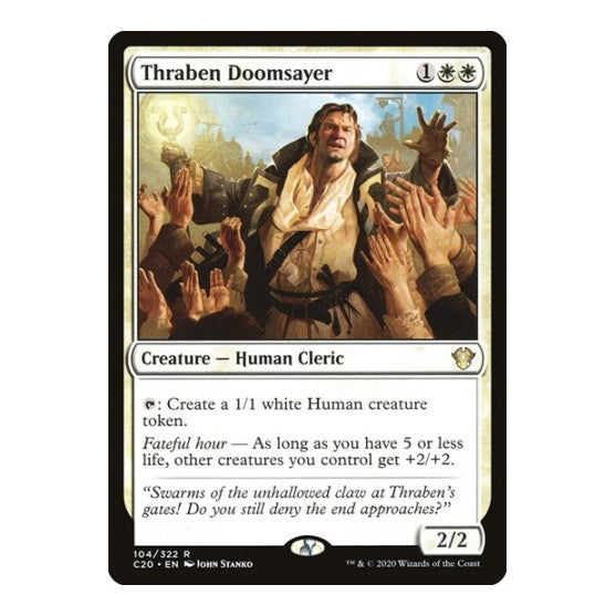 Thraben Doomsayer (C20) #104 Rare (Lightly Played) Commander 2020 Magic: The Gathering: 2020