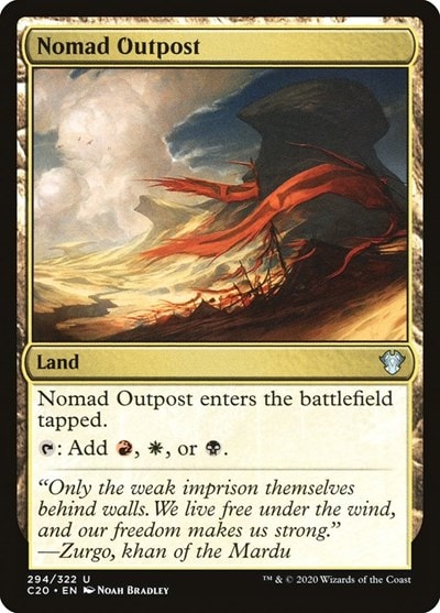 Nomad Outpost (C20) #294 Uncommon (Lightly Played) Commander 2020 Magic: The Gathering: 2020